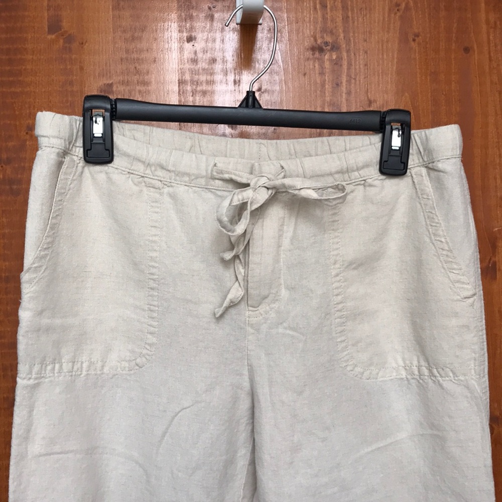 Liz Claiborne khaki linen pants